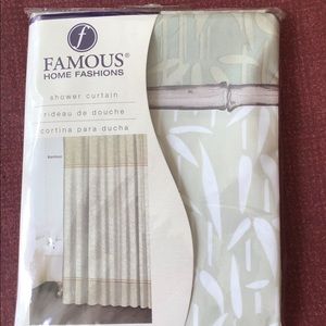 New Famous Home decor bathroom Fashions shower curtain sage green 70” x72” beige
